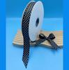 Cinta de hilo con estampado de puntos de onda directo de fábrica 2.5cm cinta estampada decoración de tarjeta para el cabello cinta DIY cinturón de embalaje Especial