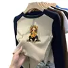 Ropa interior básica para niñas Otoño e Invierno 2026 Nuevo estilo Camiseta de manga larga de forro polar térmico para niños Bloque de color cálido Top casual para niña pequeña