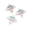 Estilo Antigo Liga Liga Gota de Óleo Ventilador Duplo Pendurado Tendência Nacional Leque Dobrável DIY Brincos Acessórios de Cabelo Pendurado no Carro Acessórios de Joias Material Atacado