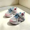 Tamanhos 27-37 tênis dad shoes de malha dupla, tênis esportivos de couro impermeáveis, tênis infantis, tênis de corrida para alunos do ensino fundamental e médio