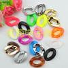 8065 accesorios de joyería 30*22m cadena de plástico de color anillo abierto cadena de ángulo por lotes cadena de color metálico con recubrimiento UV Hebilla