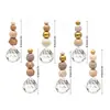 Decoraciones para Árbol de Navidad, Bolas de Madera con Cuentas, Bolas de Hilo, Atrapasoles, Adornos Colgantes para Coche, Cuentas de Colores Mixtos, Suministro Transfronterizo