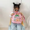 Mochila Escolar Infantil Kapibala Estampada Fofa Grande Capacidade Leve Mochila Literária para Menina do Ensino Fundamental Venda por Atacado