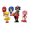 Nuevo Colgante Llavero de Dibujos Animados de Sonic, Adorno para Mochila de Sonic Supersónico, Muñeca de Caja Ciega, Juguete de Goma Suave