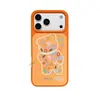 Funda de Silicona Líquida para iPhone 16 Pro Max con Diseño de Oso Floral Lindo de Dibujos Animados Cubierta Protectora Apple 18 al por Mayor