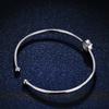Pulsera de Plata 925 Pulsera de Moissanita Pulsera de Moissanita de Lujo con Bolsa Redonda para Mujer Venta Directa de Fábrica Transmisión en Vivo Douyin Direct