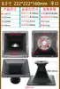 Altavoz de Trompeta para Tweeter de 3~18 Pulgadas Unidad de Driver Boca Plana Montaje con Tornillo Carcasa de Plástico Accesorios de Audio