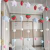 Linda Cortina de Fresas Chet Juguete Educativo Artefacto Cortina de Habitación de Boda Suministros para Arreglo de Cortinas Populares en Internet Cortina para Habitación de Niña