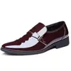 Jianda 2268 zapatos de pedal de punta brillante para hombre zapatos formales de negocios zapatos de boda venta al por mayor