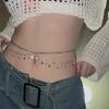 Cinto de Couro Marrom Estilo Americano Retrô Boêmio Corrente de Cintura Acessório Moda Étnica Cinto de Cintura para Vestidos