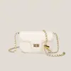 Nova Bolsa Acolchoada com Corrente Versátil da Moda para Mulheres Estilo Coreano Pequena de Alto Padrão Fragrância Casual Transversal para o Dia a Dia Bolsa de Ombro