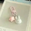 Fábrica de Origen Creativo Lindo Dibujo Animado Estilo Japonés Conejo Miffy Dibujo Animado Campana Colgante Bolsa para Llaves Colgante para Teléfono Móvil