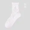 Calcetines de mujer de primavera nuevos, finos, transparentes, de seda, con lazo, de cristal, transpirables y absorbentes del sudor.