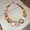 Collar de Conchas Acrílicas de Colores Transfronterizo Europeo y Americano Diseño de Nicho Cadena para Clavícula Joyería de Moda Exagerada para Mujeres