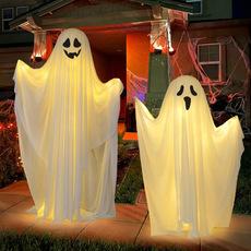 Suministros de Halloween, porche delantero, fantasma brillante, fantasma de pie, decoración de patio de Halloween, accesorios de Halloween