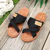 Comercio exterior talla grande verano nuevo casual interior y exterior transpirables de malla suela suave chanclas de playa para mujer