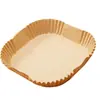 Fabricante de papel para freidora de aire Cesta para vaporera Plato plano Tazón de frutas creativo Vajilla desechable Transfronterizo Plato doble Papel de aceite pequeño