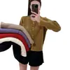 Diseño Artístico Retro Transfronterizo, Suéter de Punto Único con Ribete de Encaje, Suave y Elegante, Cardigan para Principios de Otoño