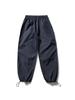 Calça Casual de Corte Reto com Pregas Estilo Japonês Nanxia Calça de Trabalho Retrô Calça Jogger Solta Unissex