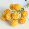 Flor artificial de plástico ramo de 9 cabezas crisantemo bola decoración de auditorio cebolla artificial diente de león flor falsa crisantemo tenis de mesa
