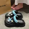 Moda e EstiloTamancos Femininos de Verão com Solado Grosso de EVA Estrela do Mar e Concha para Férias na Praia e Uso ao Ar Livre