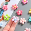 Accesorios de Resina de Flor Grande de Cinco Pétalos de Colores Brillantes Adornos para Pasadores de Pelo DIY Imanes para Nevera Decoraciones para Fundas de Teléfono