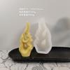 Molde para Vela Aromática Llama de Coral de Amazonia Adorno de Piedra Difusora DIY Herramienta de Pulido de Silicona para Velas de Coral Marino