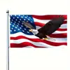 Bandeira Americana Transfronteiriça Série Águia do 250º Aniversário Festival do Dia da Independência Americana Tecido de Fundo para Decoração Externa