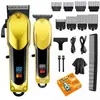Set Personalizado de Cortapelos Transfronterizo con Recortador Eléctrico y Afeitadora para Peinado y Diseño de Cabello