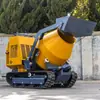 Exportado a África Camión Mezclador de Orugas Pequeño Ht750Y Tanque de Mezcla para Transporte de Concreto Camión Mezclador de Cemento para Uso Doméstico