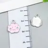 Accesorios para Joyería DIY K Blanco Goteo de Aceite Aleación Estrella de Cinco Puntas Corona Colgante Conjunto Mixto de 100 Estilos para Pulseras y Collares