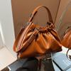 Bolso de Mujer, Bolso de Mujer, Bolso Balde Plisado a la Moda, Bolso de Hombro Casual Simple Nuevo de Invierno para Mujer, Bolso de Mujer Estilo Coreano