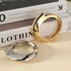 Pulsera Asimétrica para Mujer, Aleación de Zinc, Superficie Pequeña Brillante, Estilo Europeo y Americano Simple, Diseño Único y Audaz, Joyería al por Mayor de Fabricante Fuerte
