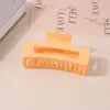 Pinza para el Cabello Mate Transfronteriza Tipo Pinza de Tiburón con Acabado de Alta Gama, Pinza de Garra Rectangular Simple de 13 cm, Tamaño Grande para Cabello Grueso, Accesorio para el Cabello para Mujer