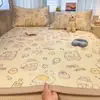 Novo Tapete Refrescante de Rattan de Gelo com Estampa Digital 600D - Conjunto de Três Peças para Cama - Primavera/Verão 2026