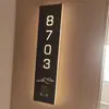 Letrero Luminoso Personalizado para Puerta, Letrero de Número de Habitación de Hotel, Letrero Electrónico para Puerta, Letrero de Acrílico para Puerta de Bed & Breakfast KTV