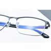 Nuevo marco de gafas magnético de acero y cuero para hombre, marco completo de titanio para negocio, marco de gafas de aleación para miopía, ciudad de miopía al por mayor