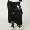 Sudadera con capucha de manga larga informal, holgada, cómoda, hip-hop, a la moda, simple para mujer, pantalones rectos elásticos