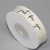 Cinta de Algodón Espiga Lisa Letra con Logo Personalizado de 15 mm Accesorios de Cinta 100% Algodón Feliz Navidad