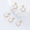 Colgantes de Estrella de Colores, Adornos de Estrella de Cinco Puntas con Goteo de Aceite, Colgantes Pequeños, Accesorios Hechos a Mano para Bricolaje, Materiales para Accesorios de Pulseras y Collares