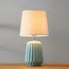 Lámpara de Mesa Cerámica Dormitorio Mesita de Noche Creativa Americana Nórdica Simple Moderna Hogar Cálida Decorativa Lámpara de Mesa Personalizada Venta al por Mayor