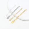 Pulsera Collar Colgante Cadena de Cola Conserva Color Chapado en Oro de 14K Accesorios para Joyería Hecha por Uno Mismo Joyería Artesanal D108
