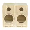 Altavoces de audio para coche de 4 pulgadas 5 pulgadas 6.5 pulgadas 8 pulgadas caja vacía para altavoz caja de madera maciza de dos vías caja de madera para altavoz de casa