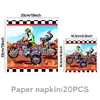 Amazon Nueva Fiesta de Cumpleaños Temática de Motocicleta Todoterreno Vajilla Desechable Mantel Servilleta Plato de Papel Decoraciones