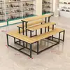 Sapateira, Balcão de Exposição tipo Ilha, Suporte de Exposição de Sacolas para Shopping Center, Expositores de Produto de Chão Comerciais de Três Níveis, Suporte de Exposição de Flores