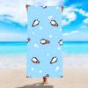 Toalla de playa absorbente de secado rápido con estampado de microfibra, toalla de playa de terciopelo de doble cara, chal protector solar para natación en la playa, venta al por mayor