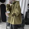Ge Hua Primavera e Outono Ins Moletom Masculino Estilo Coreano Estilo Funcional Jaqueta Com Capuz Solta Marca Da Moda Manga Longa Fina