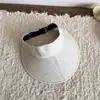 Chapéu com Aba de Jeans Lavado em Lyocell para Mulheres, Proteção Solar de Verão, Emagrecimento Facial, Estilo Vintage, Chapéu de Sol Dobrável