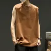 Nuevo chaleco sin mangas de estilo japonés de moda con tacto frío para hombre, corte holgado, con letras 2026 en relieve, camiseta deportiva de verano en negro