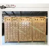 Gabinete de fresno madera maciza estilo antiguo gabinete con uniones de mortaja y espiga gabinete de medicina china fresno olmo encimera de vidrio sin acero inoxidable hecho a medida a partir de muestras